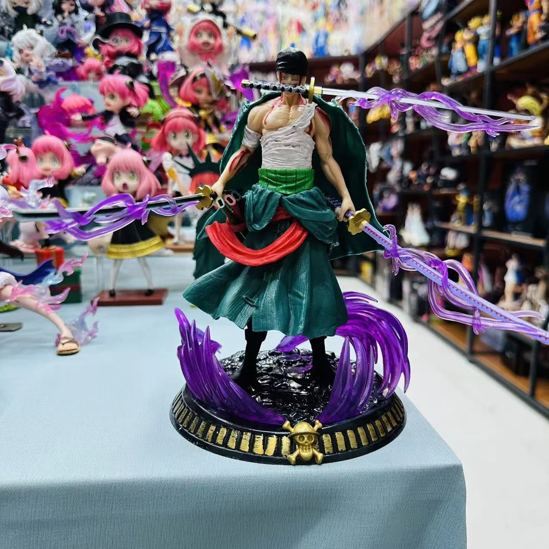 【优质好货】海贼王 小号浴血索隆 20CM 精致手办摆件