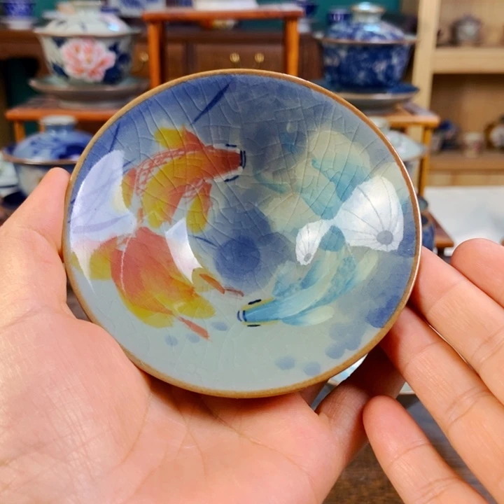 张***子瓷片手工制作工艺精湛等