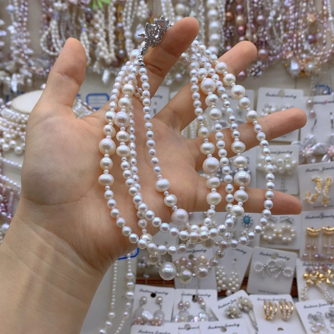 ****_合金淡水珍珠项链耳饰