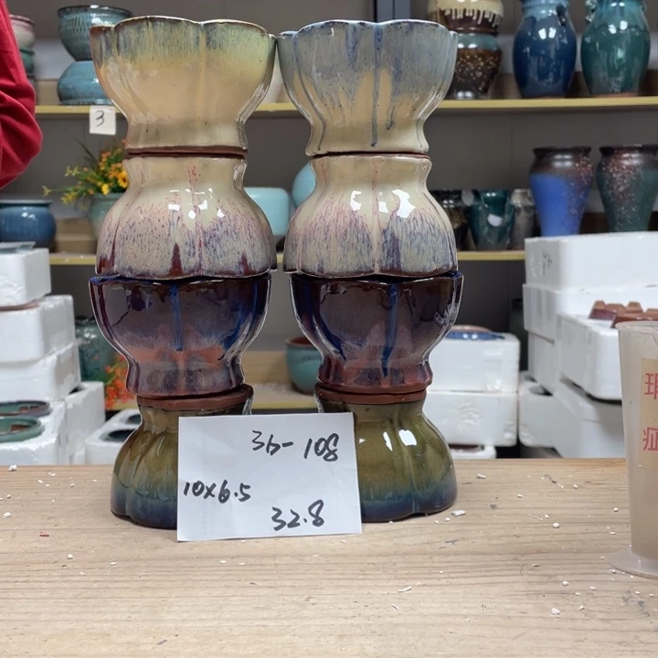 紫砂花盆多肉花盆微瑕108