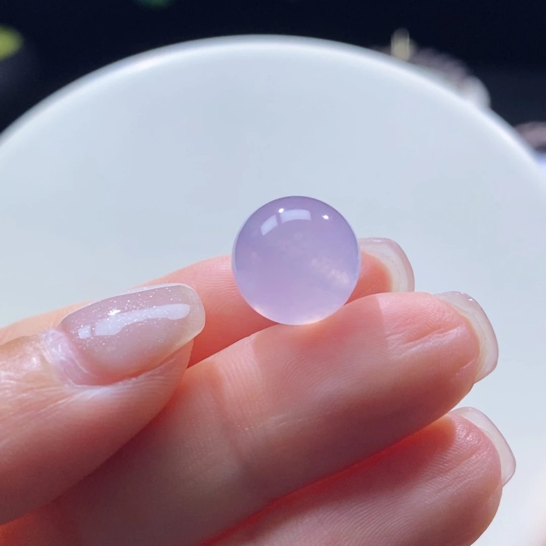 颈饰未镶嵌翡翠冰红紫卡12.9mm