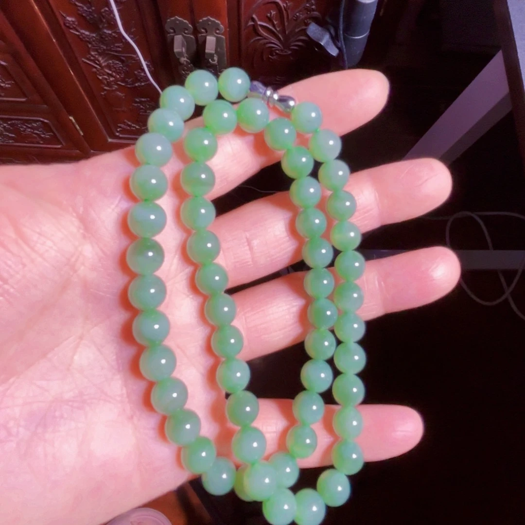 和田玉（碧玉）未镶嵌颈饰傻*妞