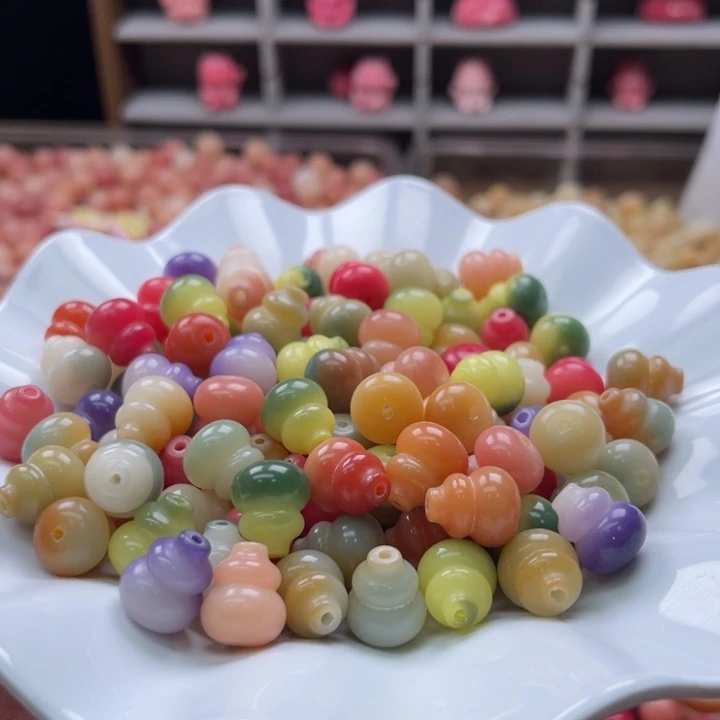 白玉菩提吊坠a12mm/20颗多宝葫芦