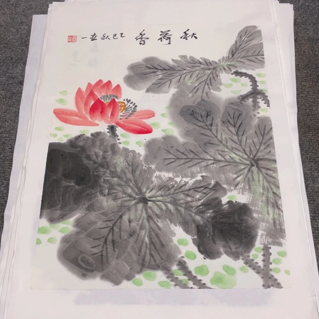 国画1.4平尺纯手绘国画作品