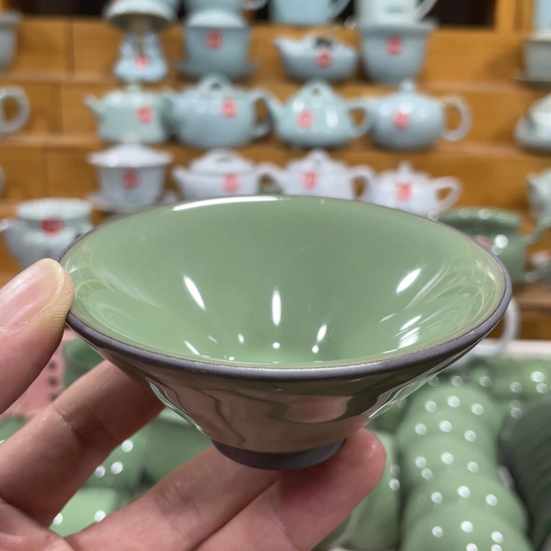 微瑕陶瓷茶壶茶杯家用