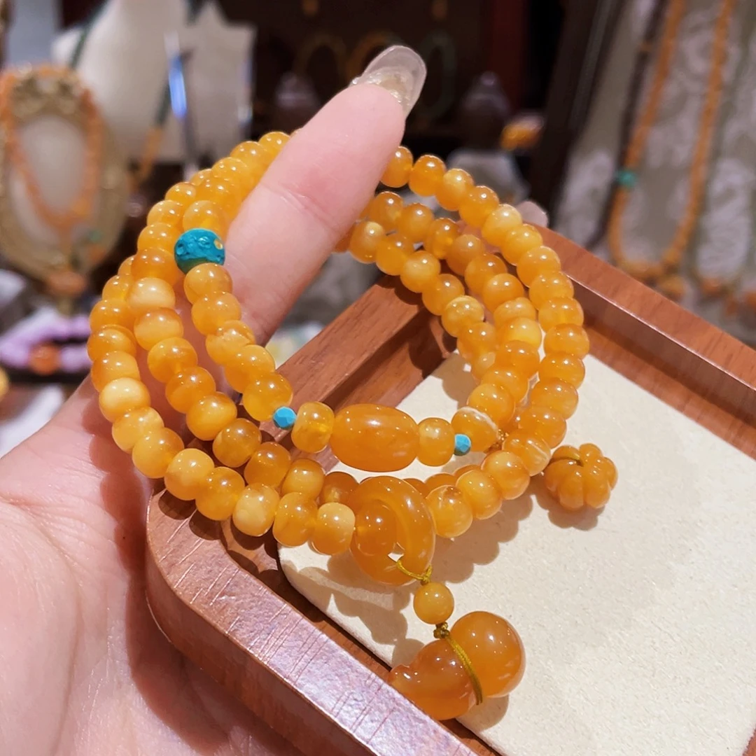 蜜蜡未镶嵌手链手串