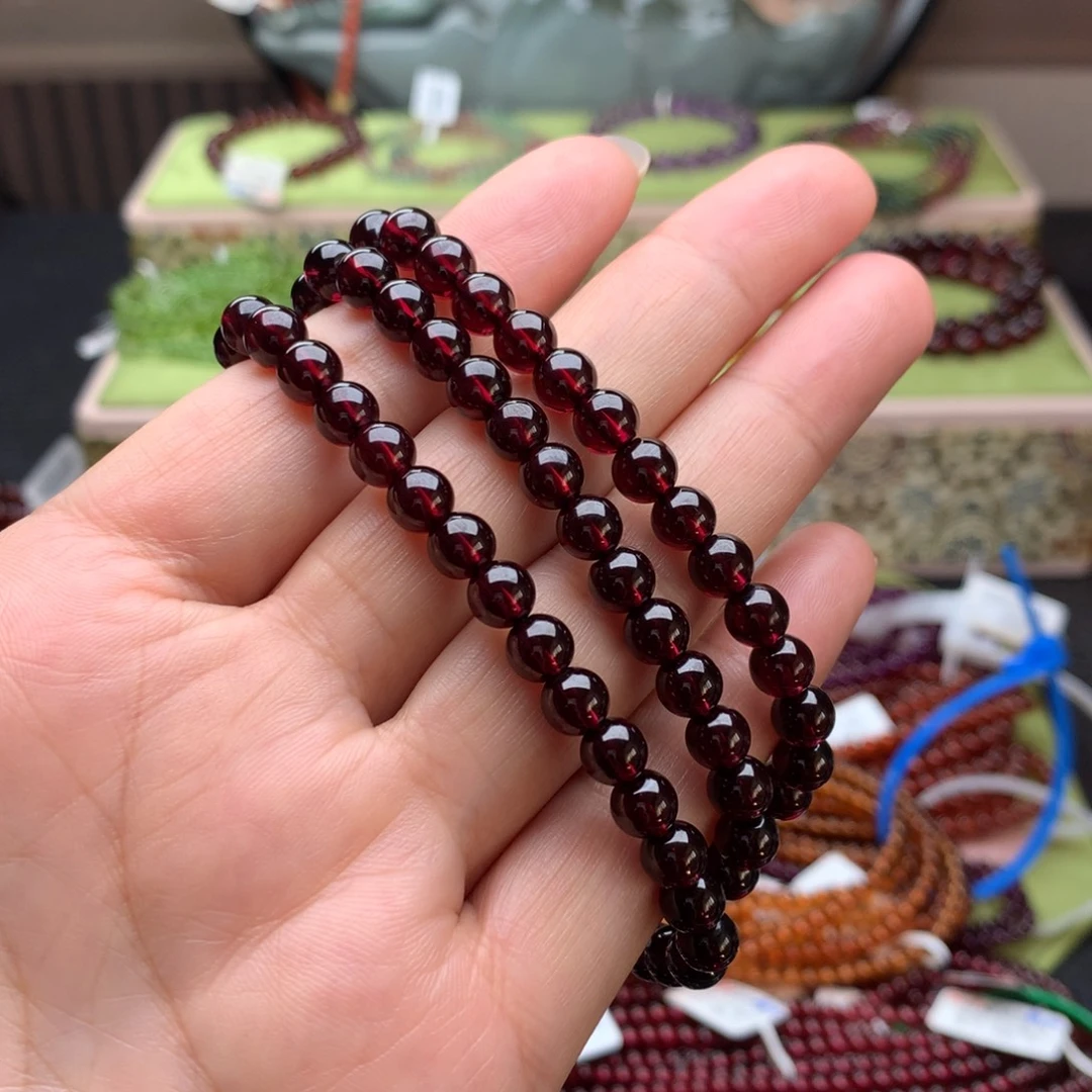 手链未镶嵌石榴石手串6.3