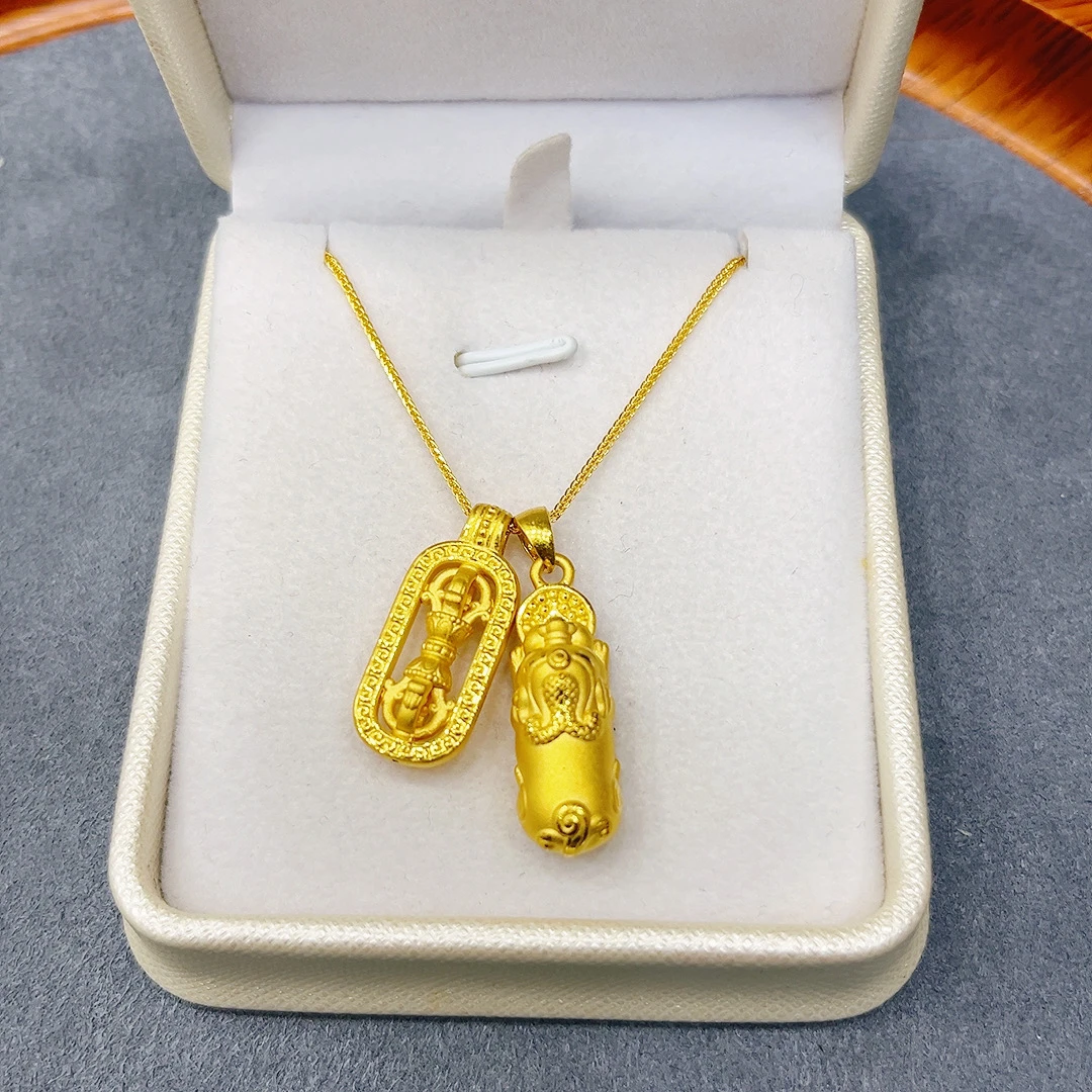 足金999貔貅金刚杵套链