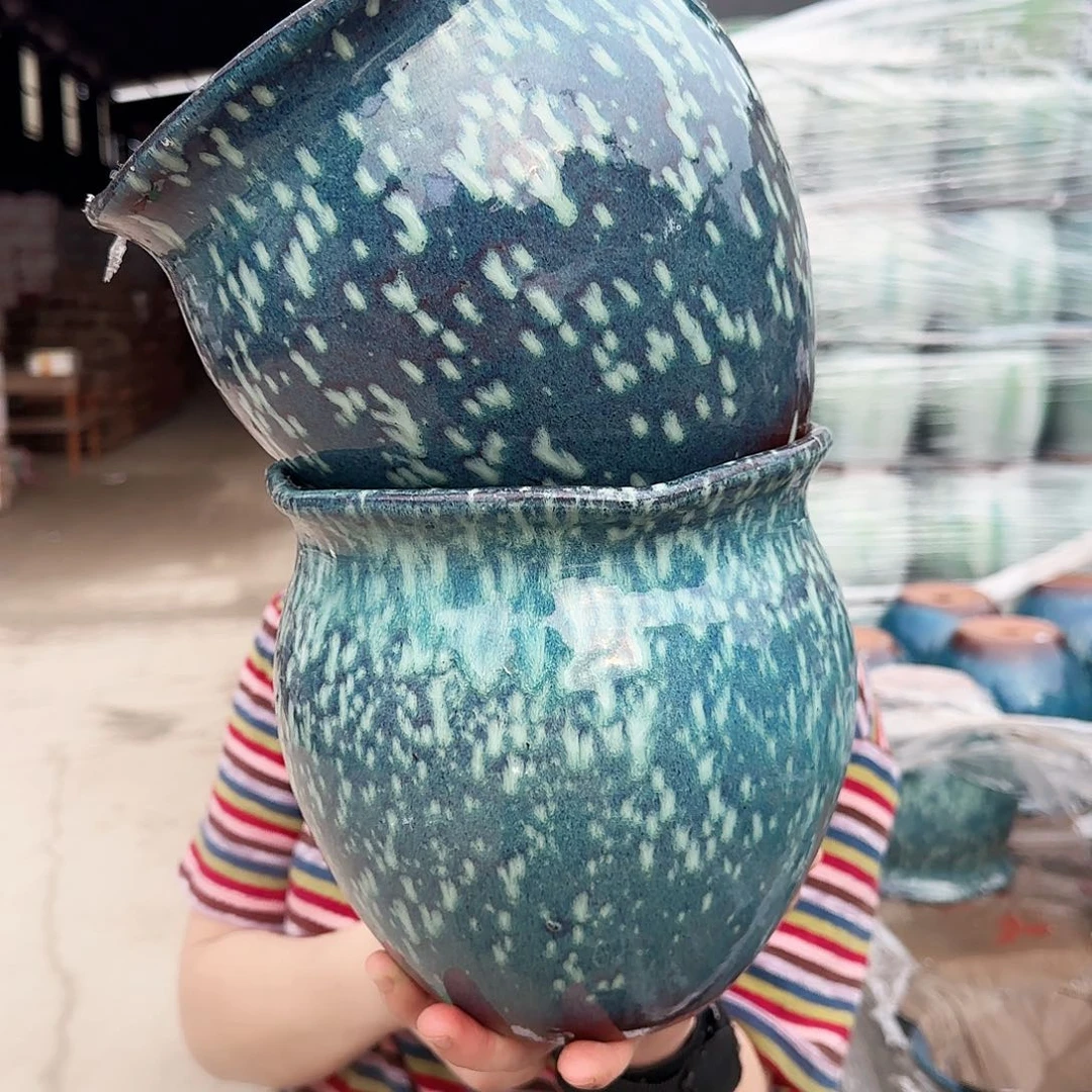 紫砂花盆高20口18