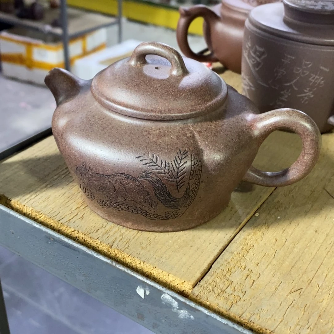 茶壶紫泥原矿手工155