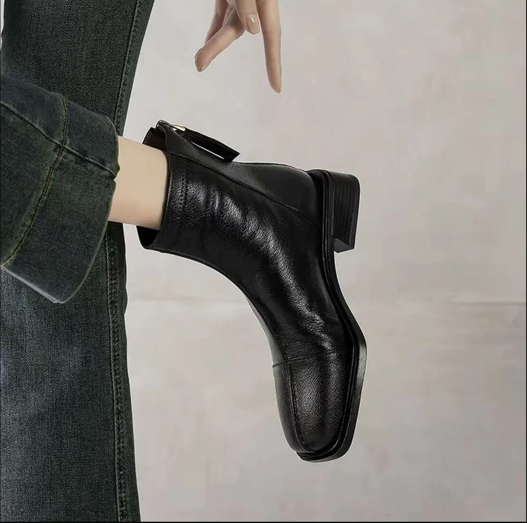 【品牌力荐】秋冬上新气质百搭洋气复古短靴N291