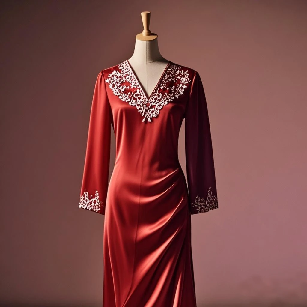 真丝桑蚕丝连衣裙