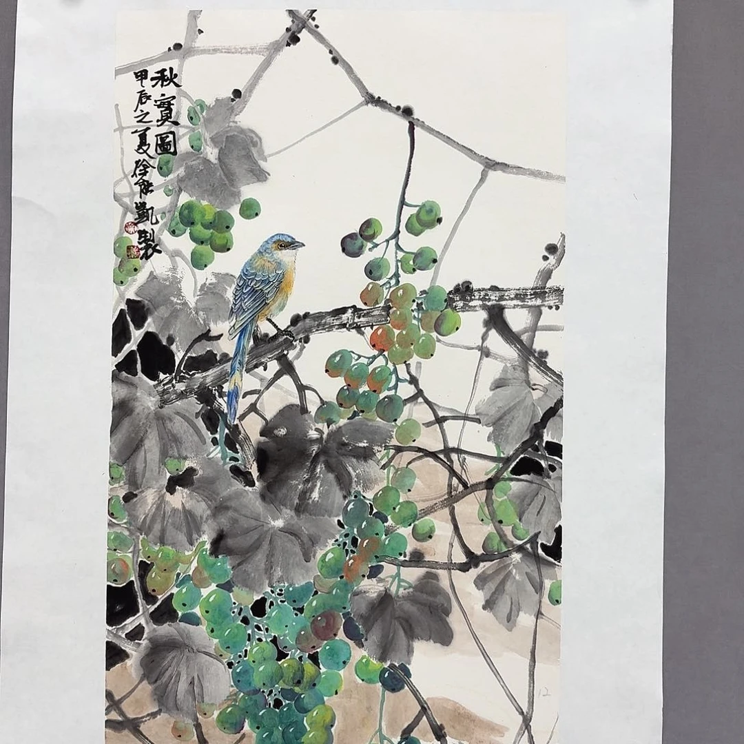 国画亲笔手绘放心去藏