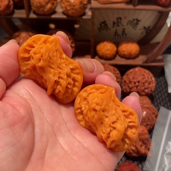 文玩核桃吊坠43盘山鸳鸯0242