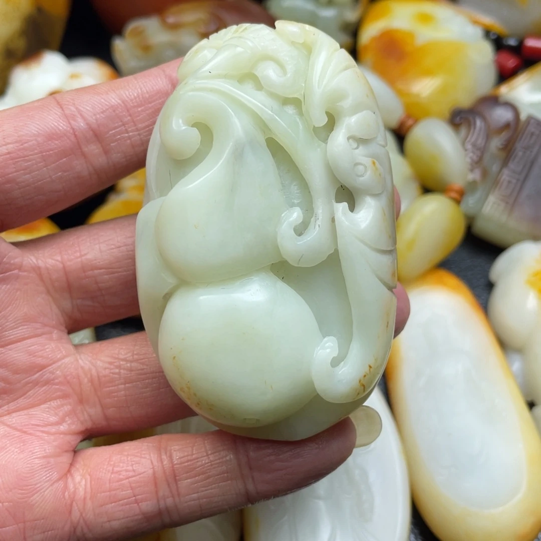 和田玉未镶嵌挂件