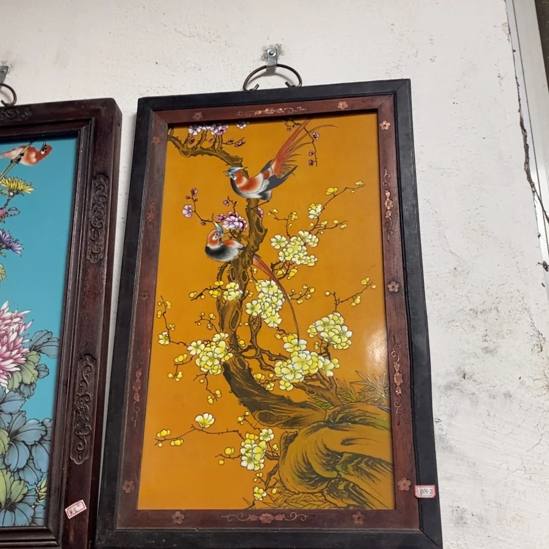 瓷片60*37*1景德镇瓷板画柴窑烧制