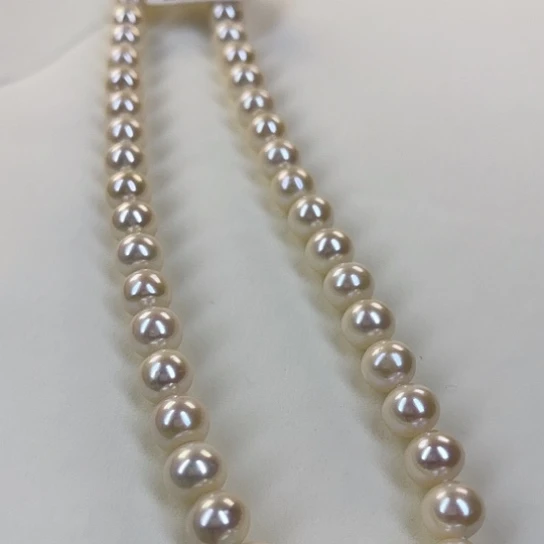 淡水珍珠颈饰银S925镶嵌