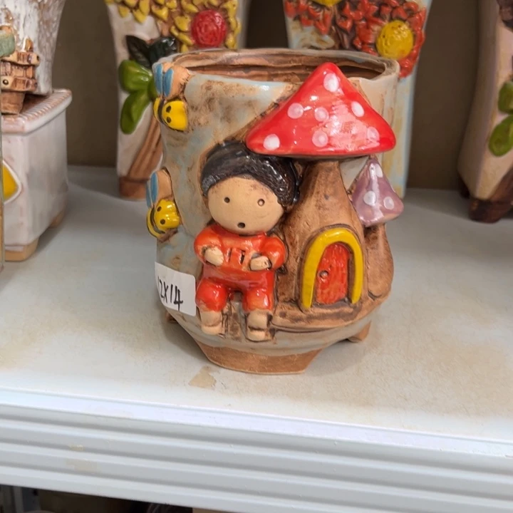 紫砂花盆粗陶材质多肉花盆