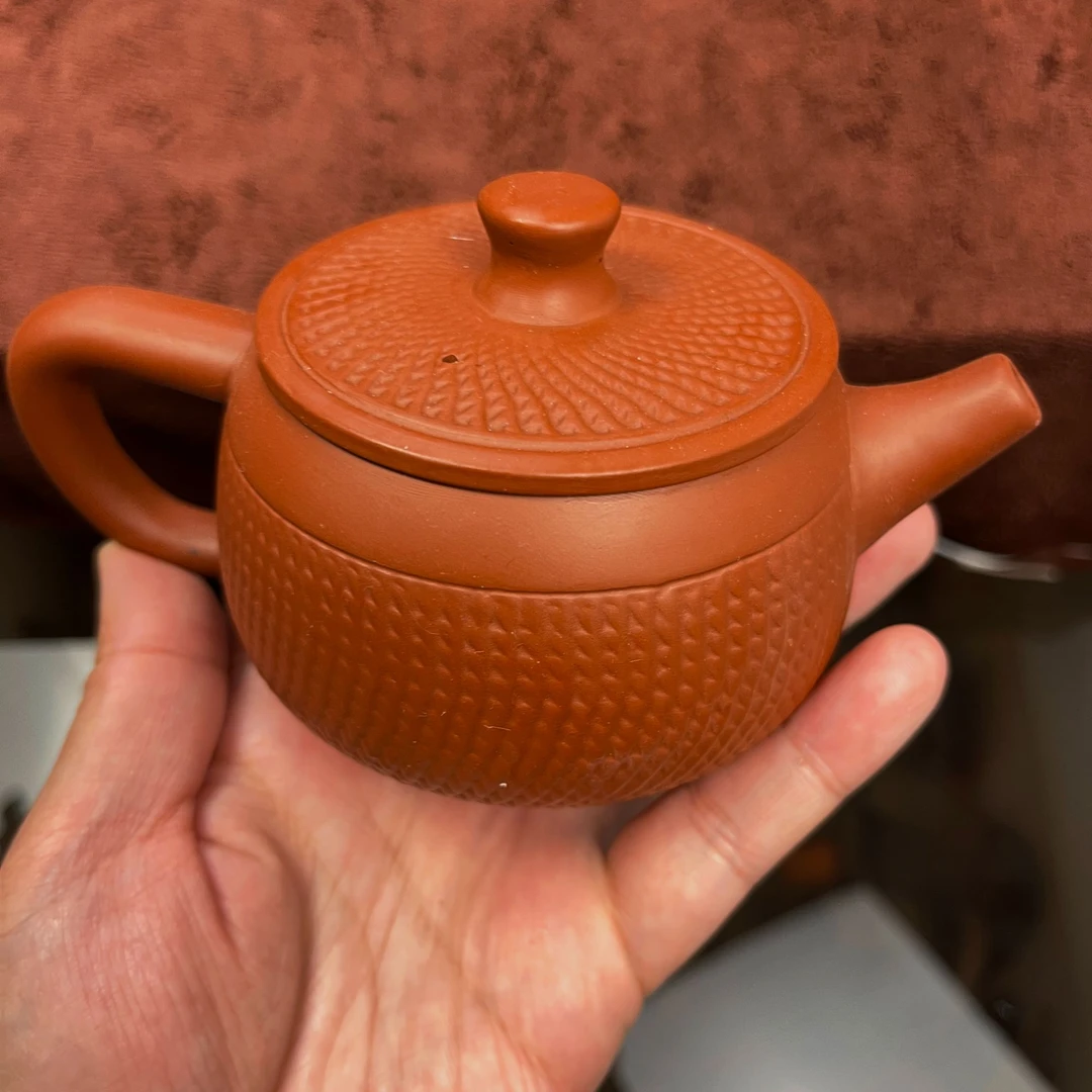 朱泥跳刀汉瓦壶凤鸣