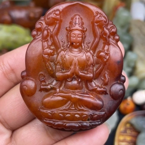 蛇纹石玉未镶嵌颈饰36