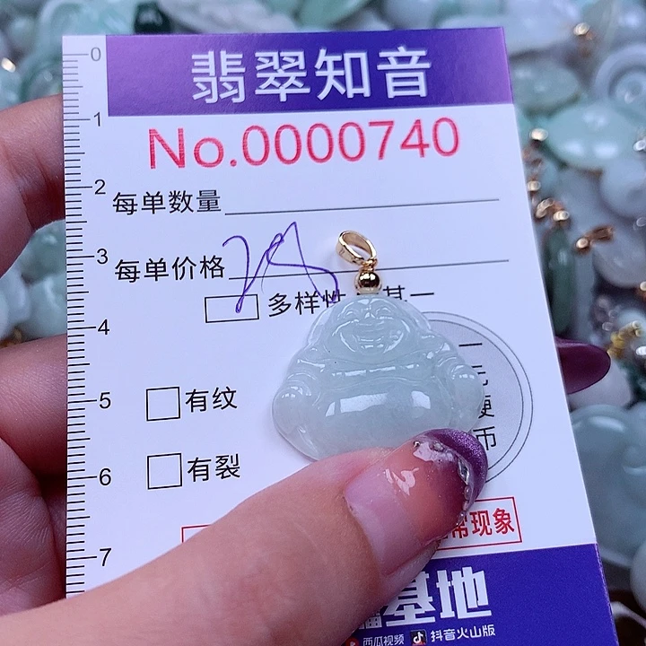 翡翠未镶嵌颈饰0740
