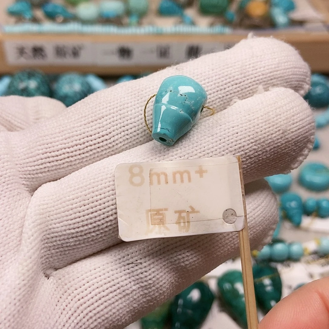 未镶嵌绿松石珠宝半成品