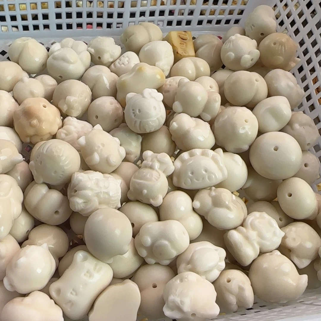 吊坠菩提根/象牙果微瑕大尺寸白色100颗批发无售后