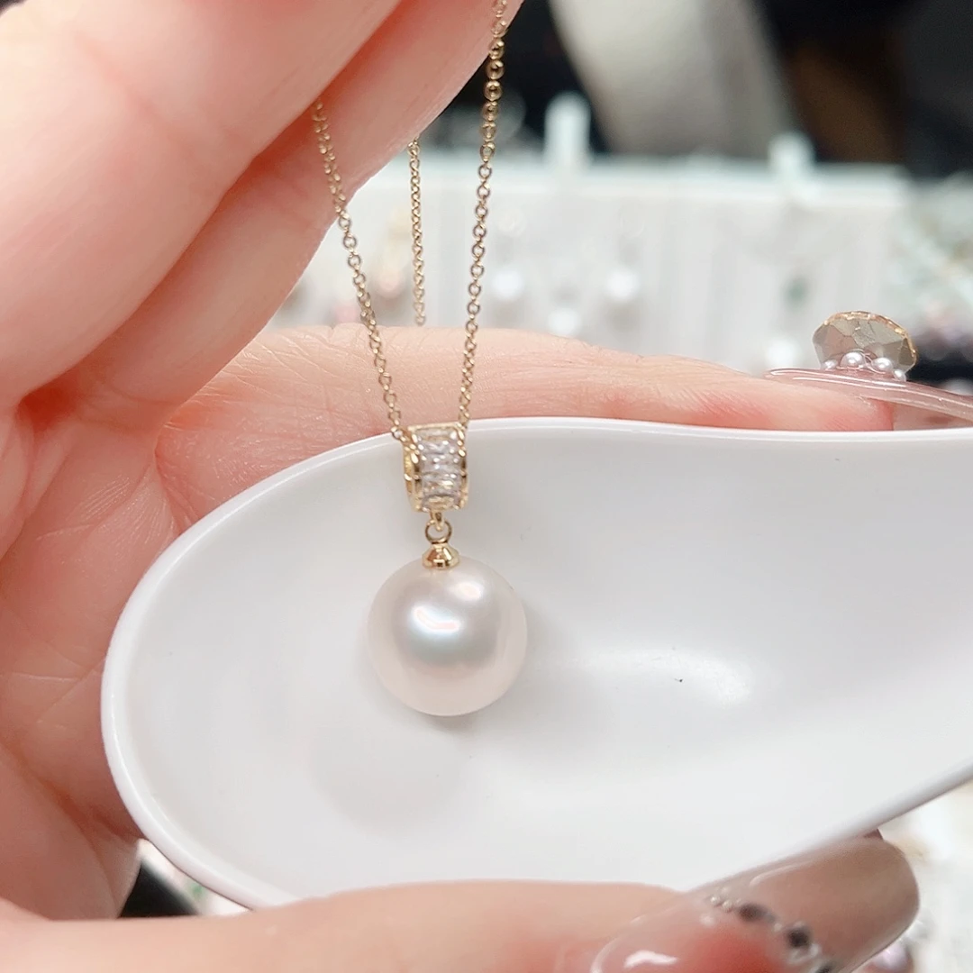 合金淡水珍珠吊坠(赠链)