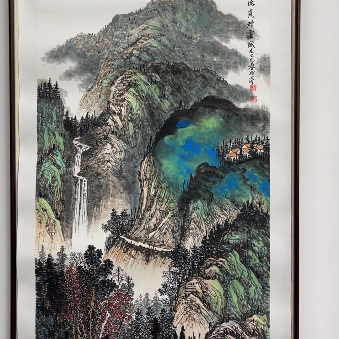 国画艺术家真人手绘