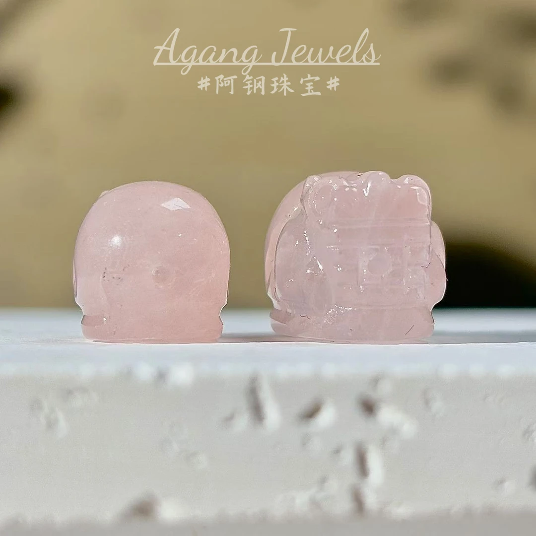 马粉貔貅配件通孔芙蓉石配饰（15*11*11）-多样性发其一-MF920