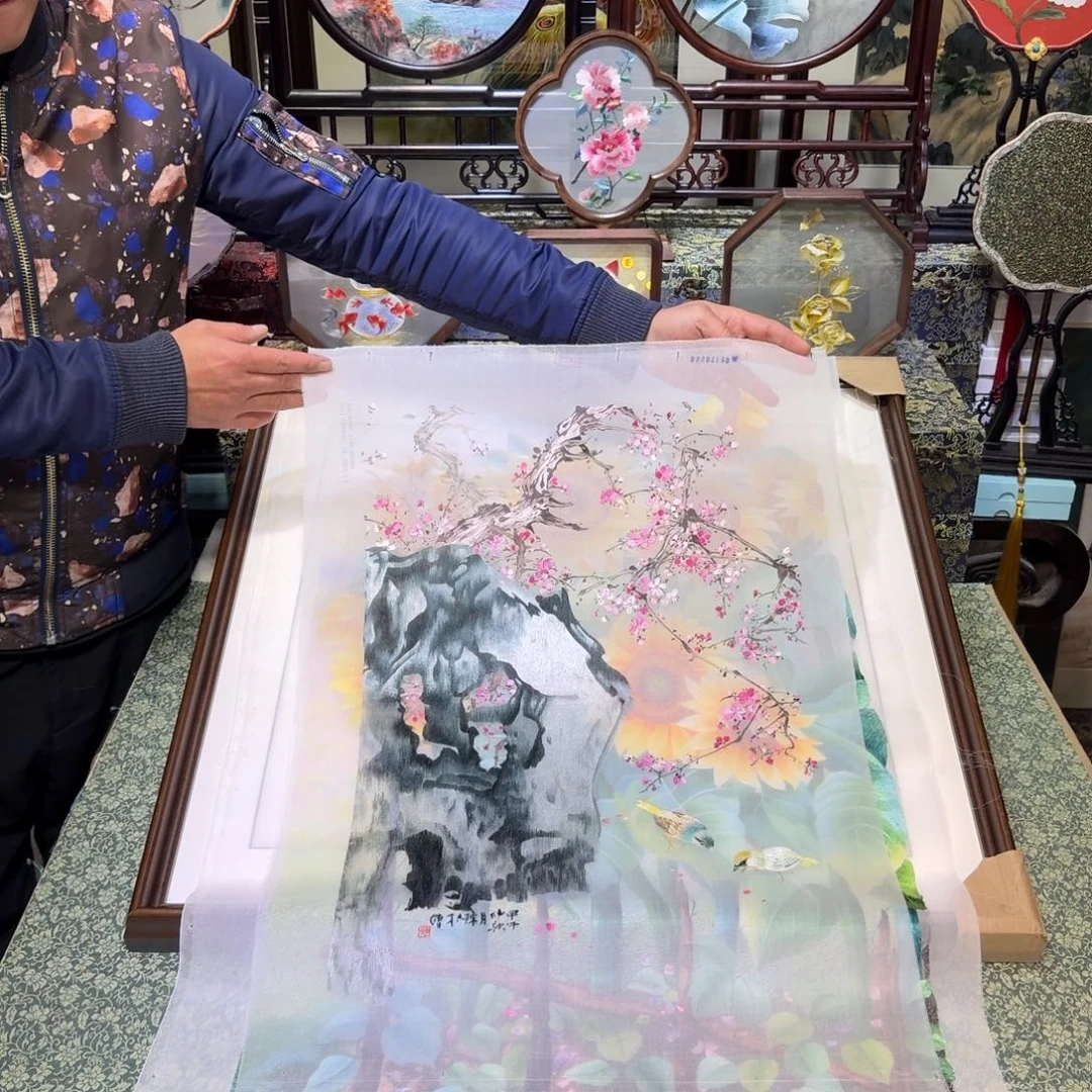 刺绣手工苏绣工艺制作技艺精湛