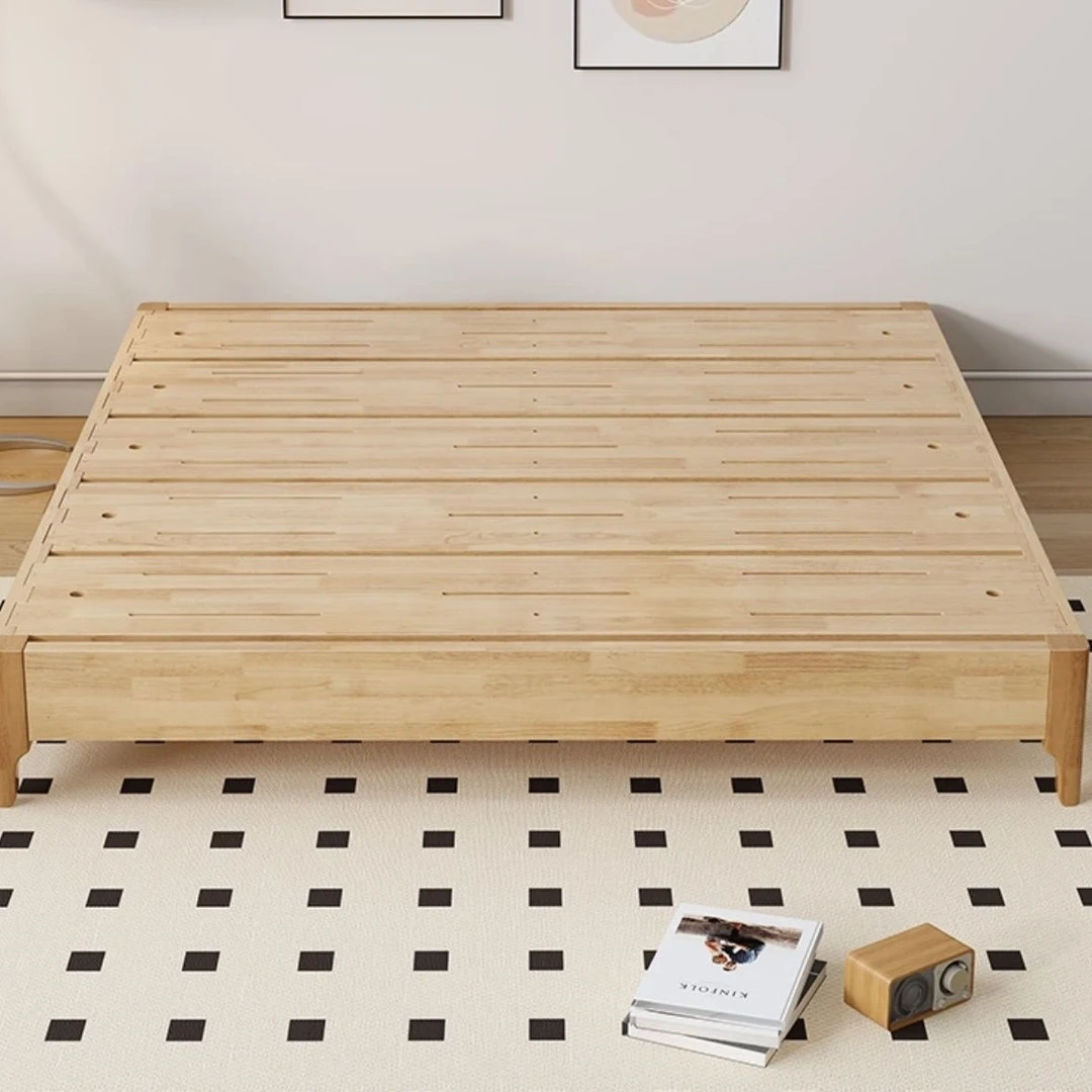 【40cm高】全实木榫卯榻榻米实木床无床头小户型家用双人民宿矮床