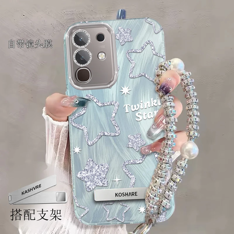 自带镜头膜VIVOiQOOZ10x手机壳V2445A软壳全包iQOOZ10x星星羽纱