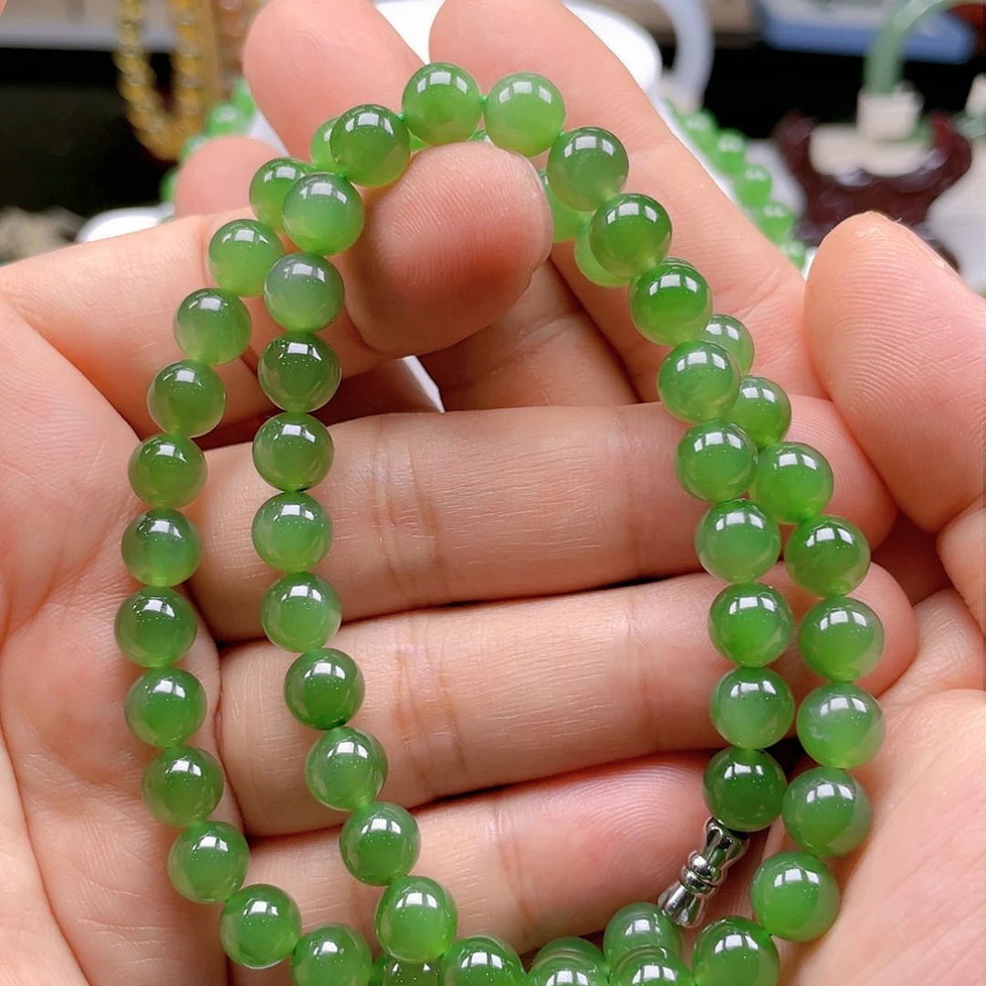 和田玉（碧玉）颈饰未镶嵌