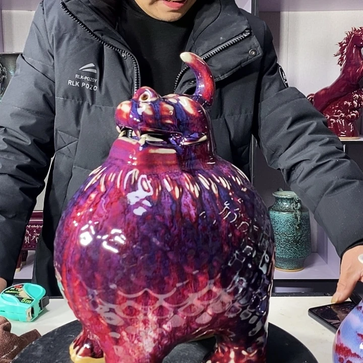 瓷片中国神垕精品钧瓷