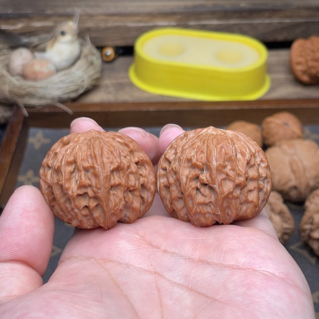 文玩核桃把件富*?G30号40磨盘