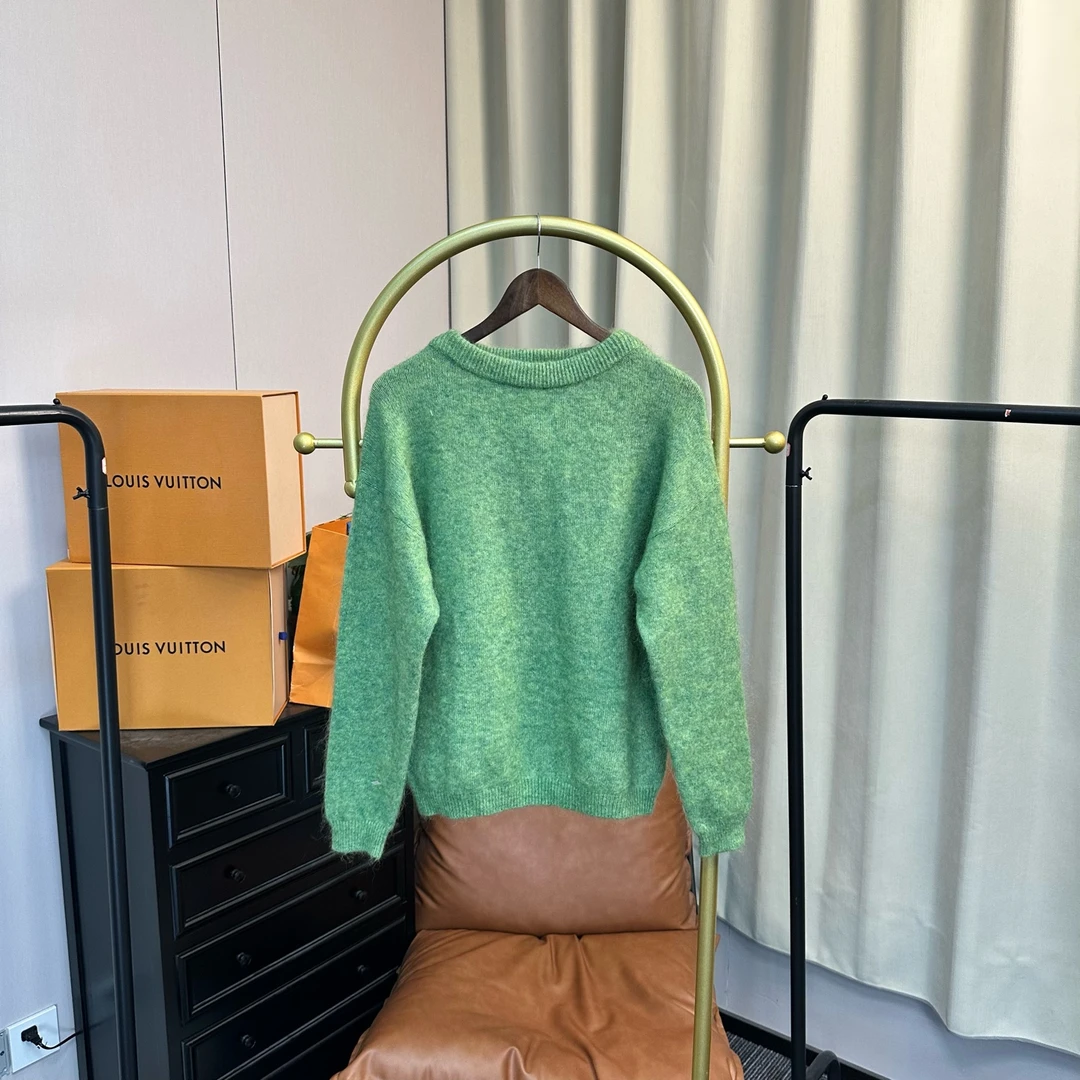 99新 Acne studio 梅芙 绿色圆领毛衣 XXS码