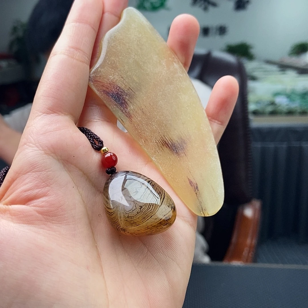 玛瑙/玉髓未镶嵌颈饰颜色多样性发拍一发一