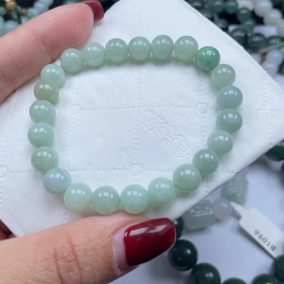 翡翠手链未镶嵌天然a货缅甸翡翠包邮