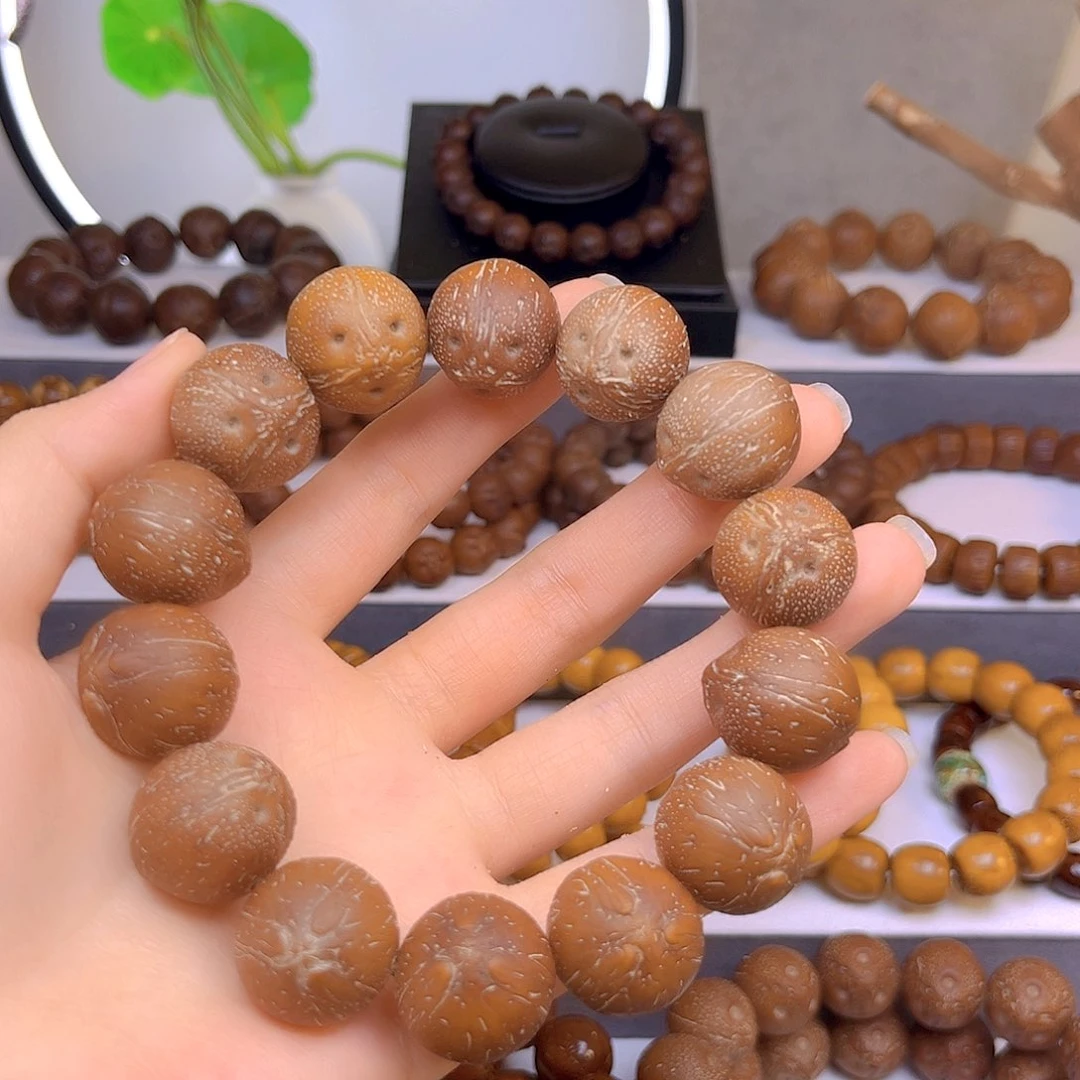 紫金鼠手串【清仓款】原皮大尺寸正圆巴西籽