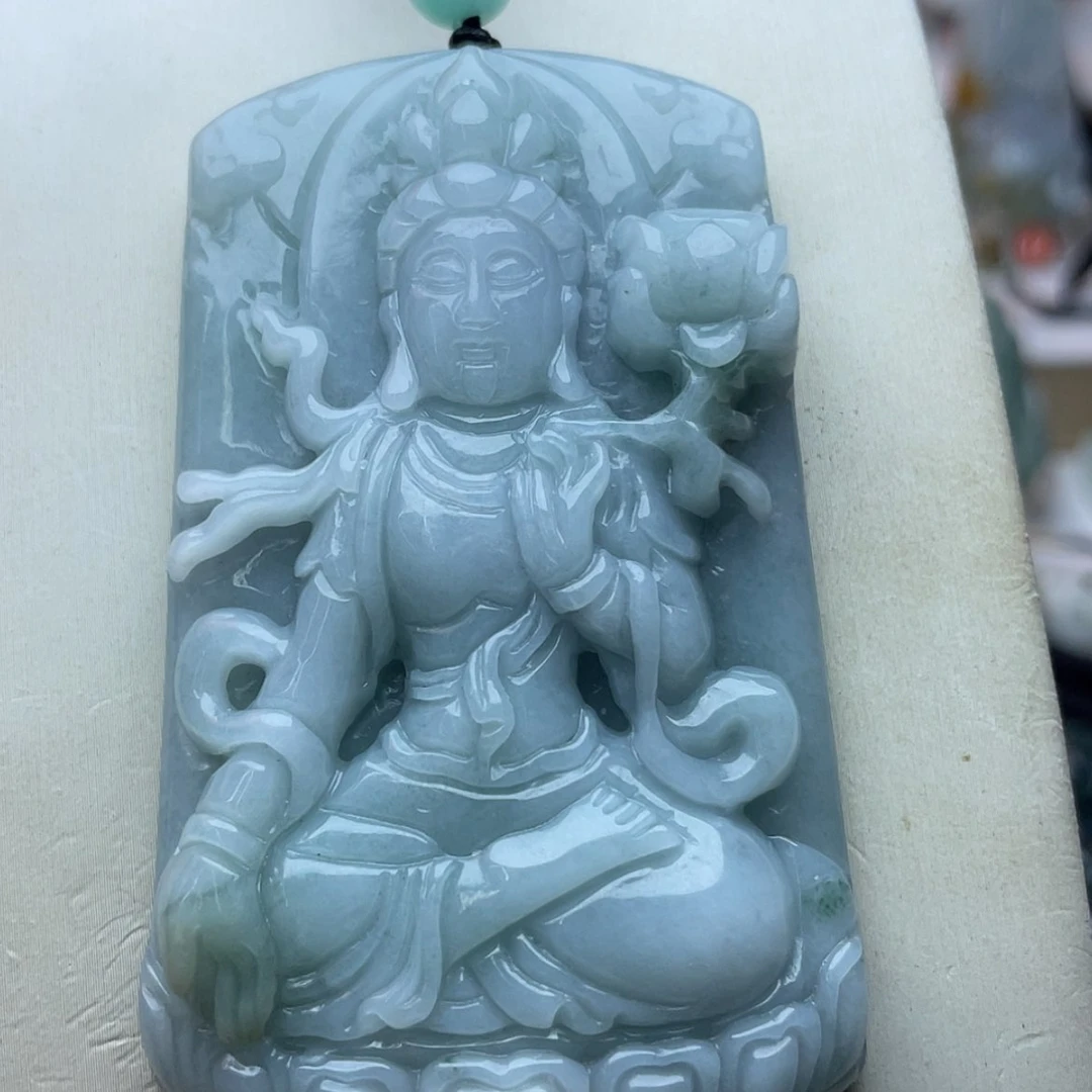 【闪购商品】颈饰未镶嵌翡翠人**韦翡翠