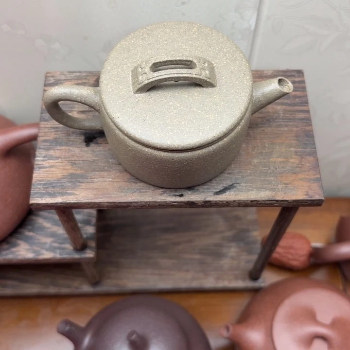 茶壶紫砂原矿半手工青段汉瓦70cc