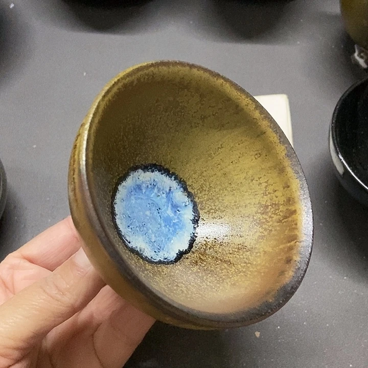 柚***豆茶盏729 建窑建盏微瑕