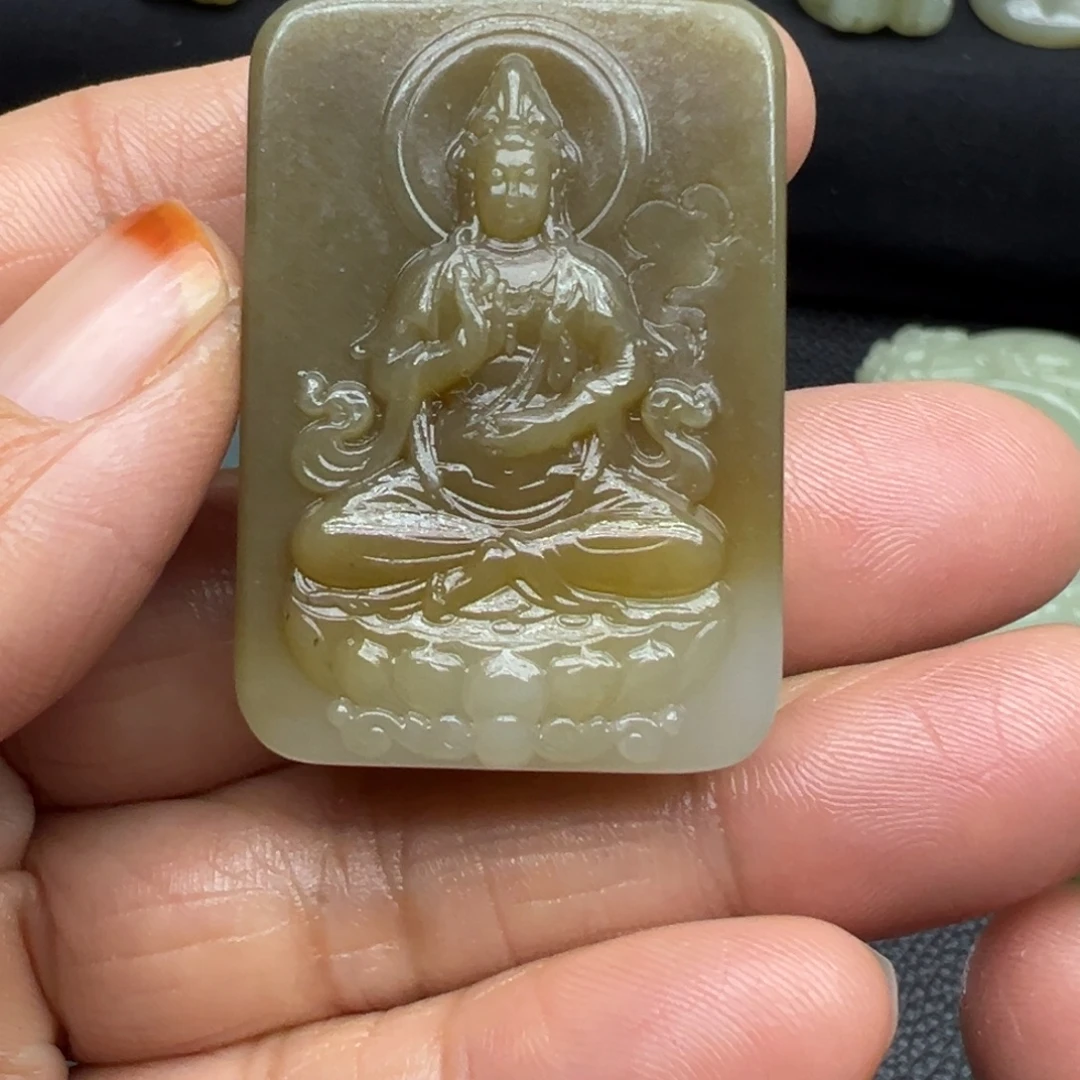 和田玉（糖玉）未镶嵌吊坠(不含链)