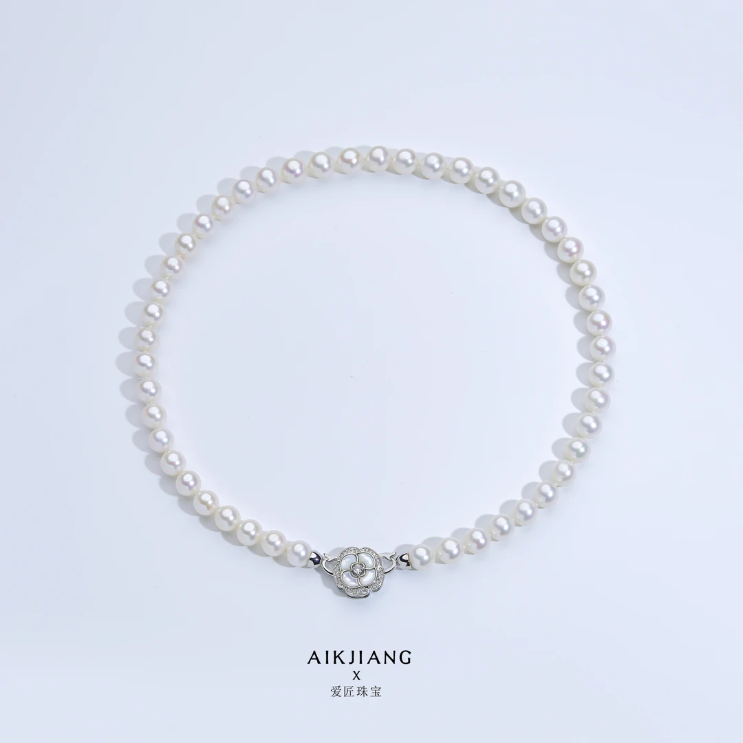 AIKJIANG/爱匠【白总】淡水无核圆珠素款简约经典时尚项链