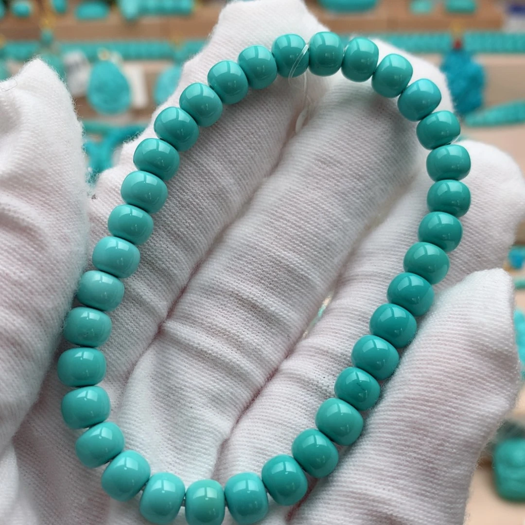 绿松石未镶嵌珠宝奇石6.5mm