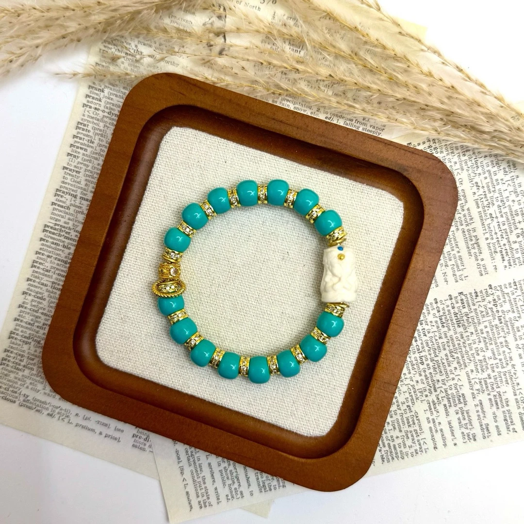 合金手链 「Richer」灰灰SM-15319511菱菱雕刻手串