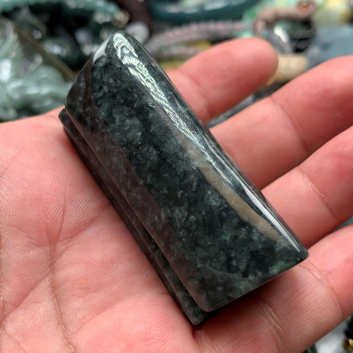 翡翠颈饰未镶嵌保真天然a货翡翠