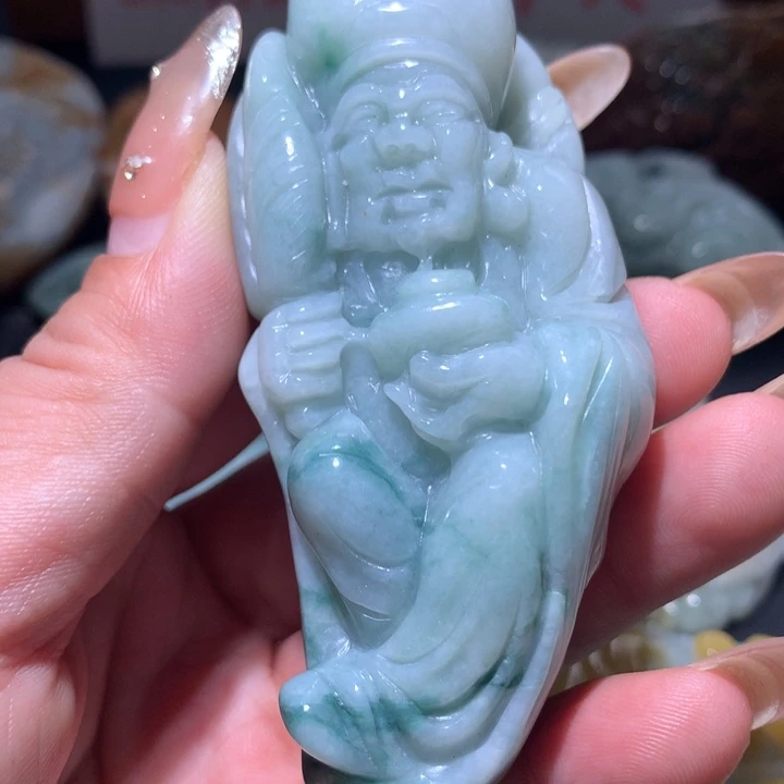 翡翠未镶嵌颈饰保真天然A货翡翠