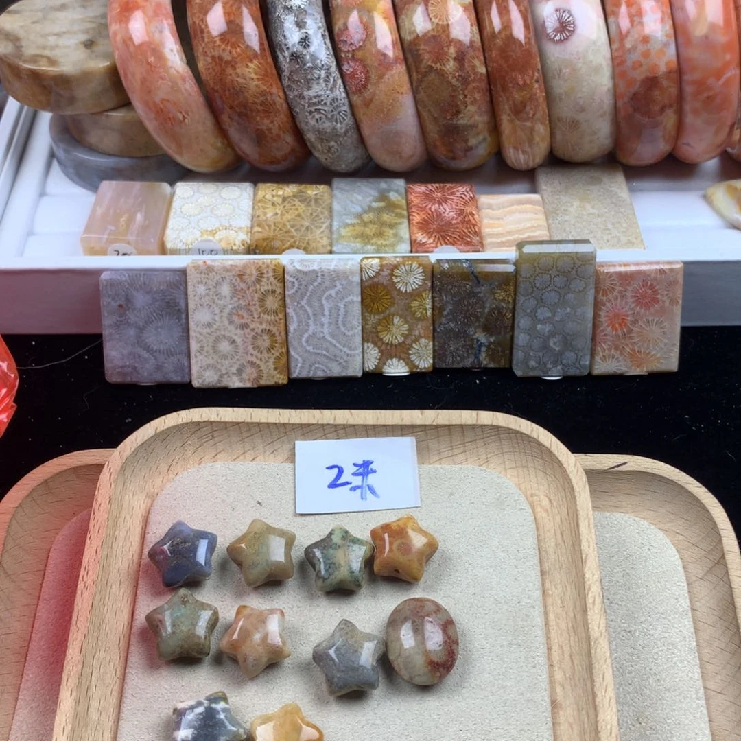 叶***）硅化珊瑚（珊瑚玉）未镶嵌颈饰